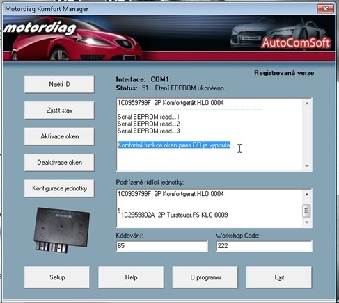 Activation des vitres à la télécommande sur MKIV Usb16